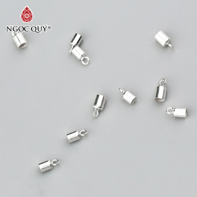 Combo 8 cái charm bạc chụp đầu dây - Ngọc Quý Gemstones