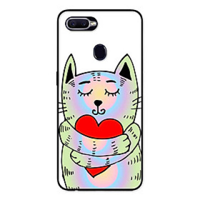 Ốp Lưng in cho Realme 2 Mẫu Mèo Tim - Hàng Chính Hãng