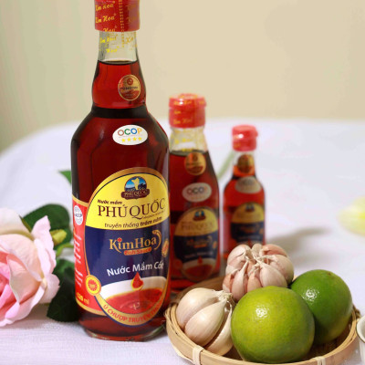 Nước Mắm Kim Hoa Phú Quốc 40 độ đạm chai 520ml