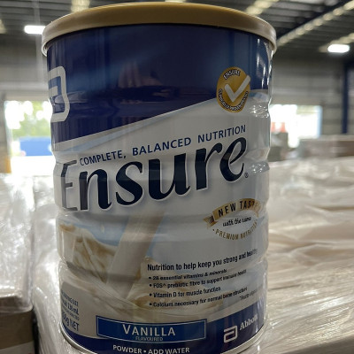 Sữa Ensure Úc cho người già, người gầy, người suy dinh dưỡng, người sau phẫu thuật, người mới ốm dậy - OZ Slim Store - Vanila (850g/lon)