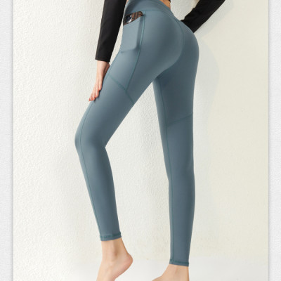 Quần Thể Thao Gym Yoga Nữ Tôn Dáng Mông Đào Lưng Cao Co Giãn THoải Mái ,  Có Túi Hông Tiện Lợi Cleacco , đủ size  - Hàng Chính Hãng BORO SPORT