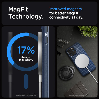 Ốp lưng dành cho iPhone 15 Pro Max SPIGEN Mag Armor Magfit - Hàng Chính Hãng