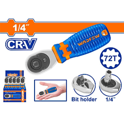 TAY VẶN ĐẦU TUÝP 1/4" 72T WRW2J14 WADFOW - HÀNG CHÍNH HÃNG