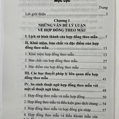 Sách - Pháp Luật Về Hợp Đồng Theo Mẫu Theo Quy Định Của Pháp Luật Hiện Hành