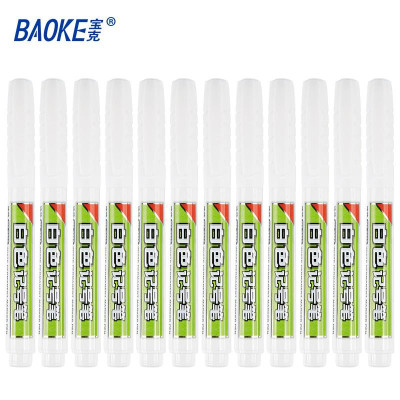 (Hộp 12 Cây)Bút Marker Đánh Đấu Mực Trắng 3mm- BAOKE/MP2907