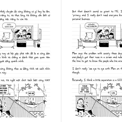 Nhật Ký Chú Bé Nhút Nhát song ngữ Việt Anh Tập 10 Những Ngày Xưa Cũ