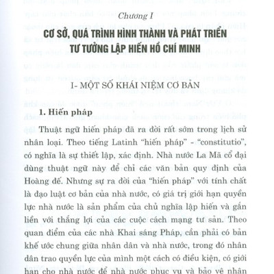 Tư Tưởng Hồ Chí Minh Về Lập Hiến Nội Dung Và Giá Trị