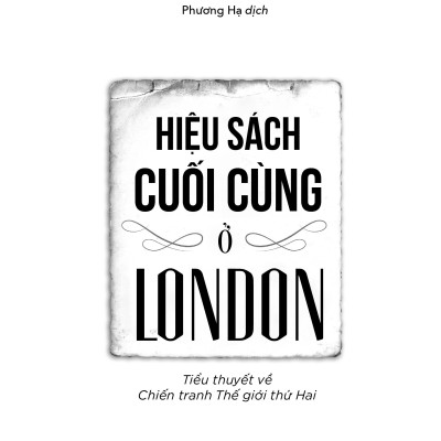 Hiệu Sách Cuối Cùng Ở London
