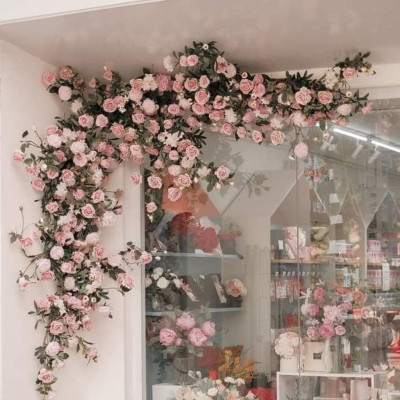 Dây leo hoa hồng giả - Nhiều màu sắc - Hàng cao cấp - Cây giả, hoa lụa Decor trang trí nhà cửa