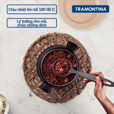 Xẻng Lật Thức Ăn Tramontina 30cm Chất Liệu Nhựa PA,Chịu Nhiệt 180 độ C Sản Xuất Tại Brazil 25155