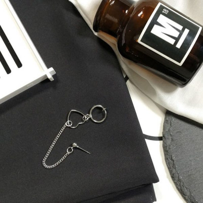 Bông tai mặt dây chuyền trái tim xinh xắn 1 chiếc