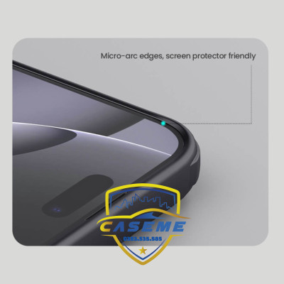Ốp Lưng Dành Cho iPhone 16 Pro Nillkin Dạng Sần Viền Silicon - Hàng Chính Hãng