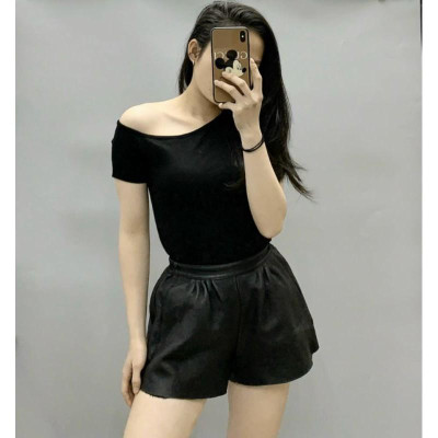 Áo thun hở vai cộc tay _Áo lệch vai tay ngắn nữ chất đẹp