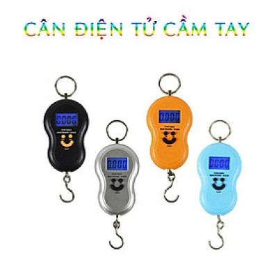 Cân Điện Tử Cầm Tay Tối Đa 50Kg Mặt Cười Tiện Lợi