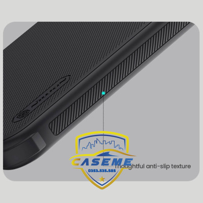 Ốp Lưng Dành Cho iPhone 16 Pro Max Nillkin Dạng Sần Viền Silicon - Hàng Chính Hãng