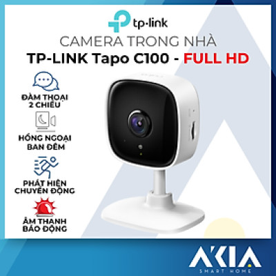 Camera Wifi Trong nhà Tp-Link Tapo C110 / C100 - Đàm thoại 2 chiều, Có loa báo động, Hồng ngoại ban đêm - HÀNG CHÍNH HÃNG