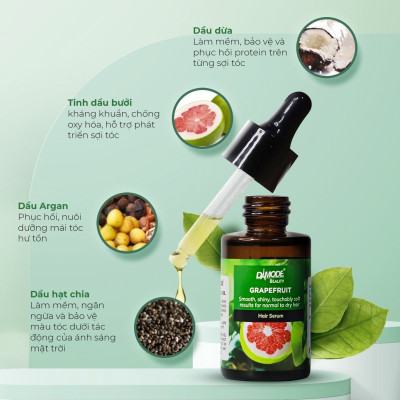 Tinh dầu dưỡng mọc tóc cao cấp độc quyền Damode Grapefruit Hair Serum chai 30ml