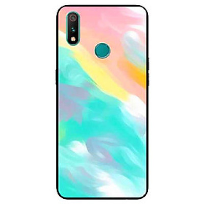 Ốp Lưng in cho Realme 3 Mẫu Họa Tiết Nước Loang - Hàng Chính Hãng