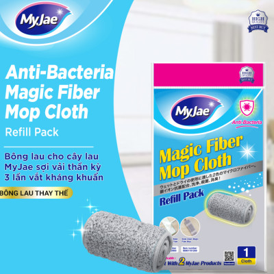 Bông Lau Thay Thế MyJae Đài Loan Sợi Fiber Cho Cây Lau Nhà Tự Vắt Kháng Khuẩn Và Cây Lau Nhà Phun Sương 33.5cm x 10.5cm