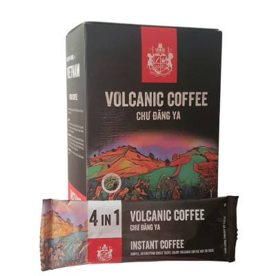 Cà Phê MOHODO Volcanic Cafe Hòa Tan 4in1 Nguyên Chất Tiện Lợi Đậm Vị Núi Lửa Chư Đăng Ya Hộp 216G