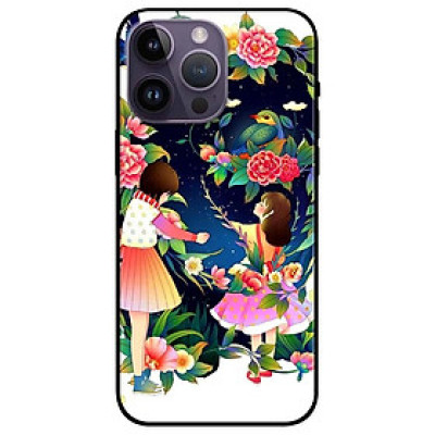 Ốp lưng dành cho Iphone 14 - Iphone 14 Plus - Iphone 14 Pro - Iphone 14 Pro Max - Cô Gái Hái Hoa