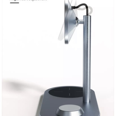 Đế Sạc Wiwu Power Air X23 3 In 1 Dành Cho Apple Watch, Iphone 12 Series, Tai Nghe Không Dây Hỗ Trợ Sạc Nhanh 15W - Hàng Chính Hãng