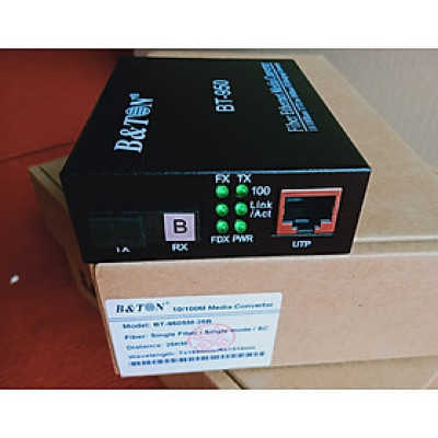 Convector 1 sợi SC đầu B-10/100M- BTON-BT-950SM-25B. Hàng chính hãng