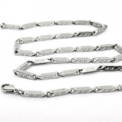 Dây chuyền nam titan cao cấp thép không gỉ hỏa tiển khắc ngẫu nhiên hoa văn trangsucpt 3mm PTDCNA10