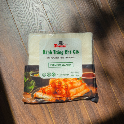 [Sỉ giá tốt] Thùng bánh tráng chả giò Shammi vuông size 22cm túi 200g (bánh đa nem xuất khẩu)
