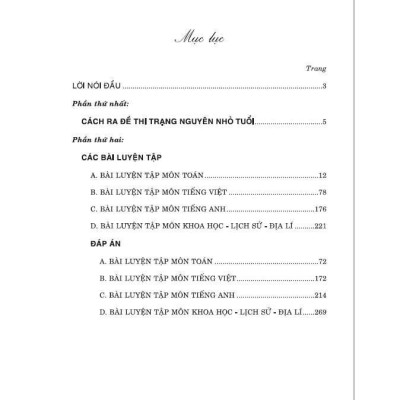 Sách - Bài Tập Dành Cho Học Sinh Thi Trạng Nguyên Nhỏ Tuổi Lớp 5 - Dùng Chung Cho Các Bộ SGK Hiện Hành - Hồng Ân