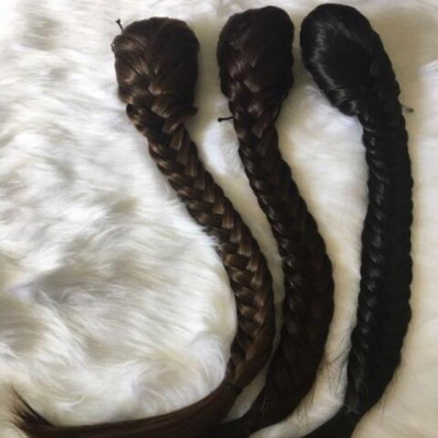 Ngoặm tóc giả tết rít dài cao cấp- hình thật