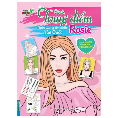 Sách - Trang Điểm Thần Tượng Âm Nhạc Hàn Quốc - Jennie & Lisa & Jisoo & Rosie - Combo 4 Cuốn - Minh Thắng