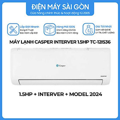 Máy Lạnh Casper Inverter 1.5hp TC-12IS36-Hàng chính hãng