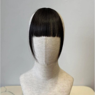 Mái dày vừa 2 ria tóc thậ.t nữ (không có tóc phía sau)- Tóc Giả Vân Anh