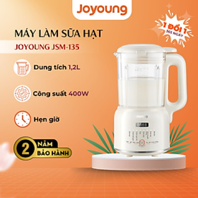 Máy làm sữa hạt Joyoung JSM-135 - Dung tích 1.2L, Công suất 400W, Hẹn giờ, Bản tiếng việt - Hàng chính hãng