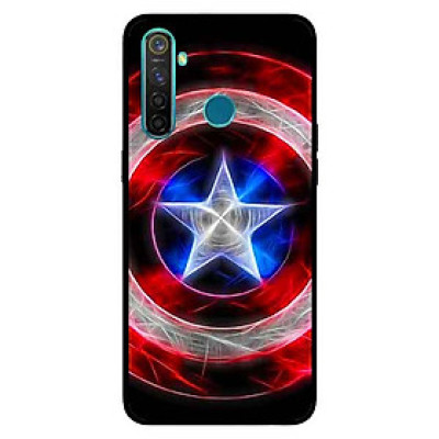 Ốp Lưng in cho Realme 5 Pro / Realme Q Mẫu Khiên Đội Trưởng 1 - Hàng Chính Hãng