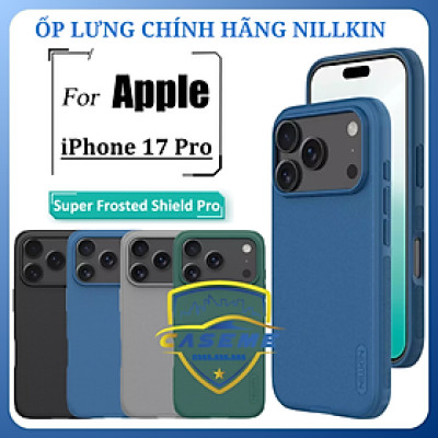 Ốp lưng dành cho iPhone 17 Pro Nillkin Super Frosted Shield Pro Matte dạng sần - Hàng chính hãng