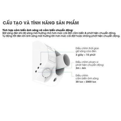 Đui đèn cảm biến chuyển động Rạng Đông PIR-E27