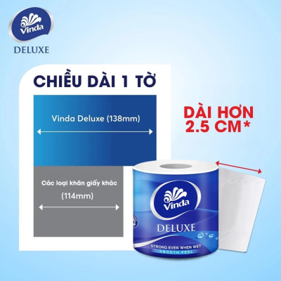 Combo 2 Lốc Giấy Vệ Sinh Cao Cấp Vinda 3 Lớp - Deluxe