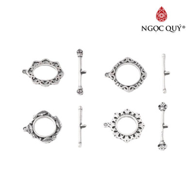 Charm bạc khóa nhiều họa tiết - Ngọc Quý Gemstones