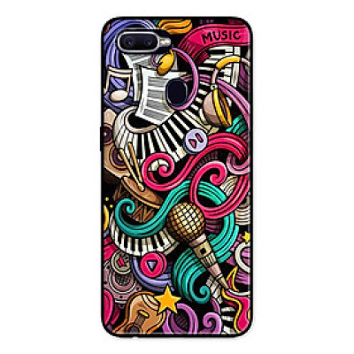 Ốp Lưng in cho Realme 2 Pro Mẫu Họa Tiết Âm Nhạc - Hàng Chính Hãng