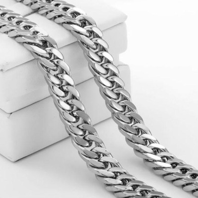 Dây chuyền nam titan cao cấp thời trang rẻ inox thép không gỉ kiểu lặc đôi trangsucpt 10mm PTDCNA188