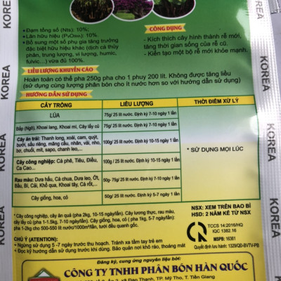 10 GÓI PHÂN BÓN TẠO RỄ , KÍCH THÍCH CÂY RA RỄ 