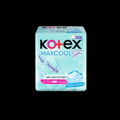 Combo 4 Băng vệ sinh Kotex Max Cool French Spa 23cm 8 miếng Có Cánh