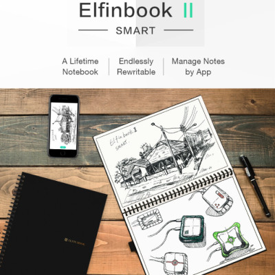 Sổ Tay Tẩy Xóa Scan App Thông Minh Elfinbook Tặng Kèm 2 Bút