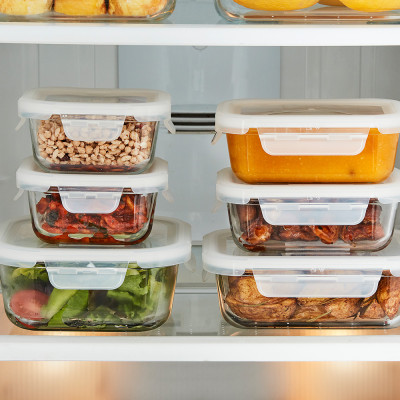 Hộp thủy tinh LocknLock BLANC bảo quản thực phẩm nhiều dung tích LLG110 - Hàng chính hãng, chịu nhiệt cao - JoyMall