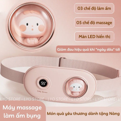 ￼Đai chườm nóng sưởi ấm có chức năng massage - Giảm đau bụng kinh nguyệt
