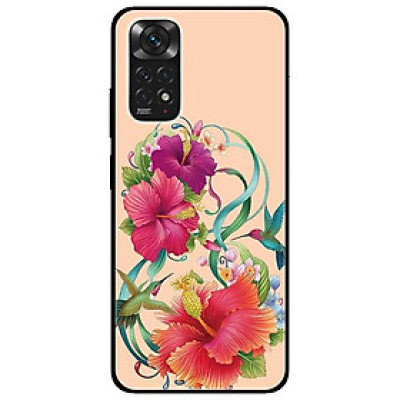 Ốp lưng dành cho Xiaomi Redmi Note 11 4G - Hoa Bụt Nền Da