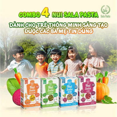 Nui Hữu Cơ Ngôi Sao Ăn Dặm Giàu Vi Chất Cho Bé Yêu Chuẩn Chính Hãng Hộp 200gr Sala