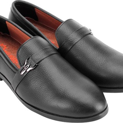 Giày Nam Đính Móc Khóa Huy Hoàng HT7734 - Đen